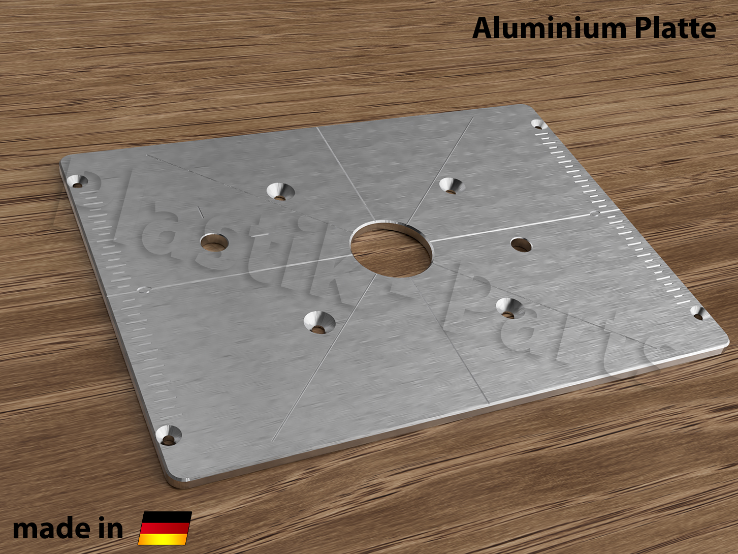 Plastik Parts - TRA001 Produktion & Holzmann Einlegeplatte - Oberfräsentisch für Design ALU 330165 OFT102 Triton