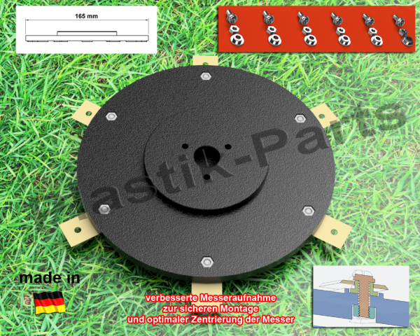 Messerscheibe 6 Klingen Messerteller für Navimow i105E i108E i110N Mähroboter